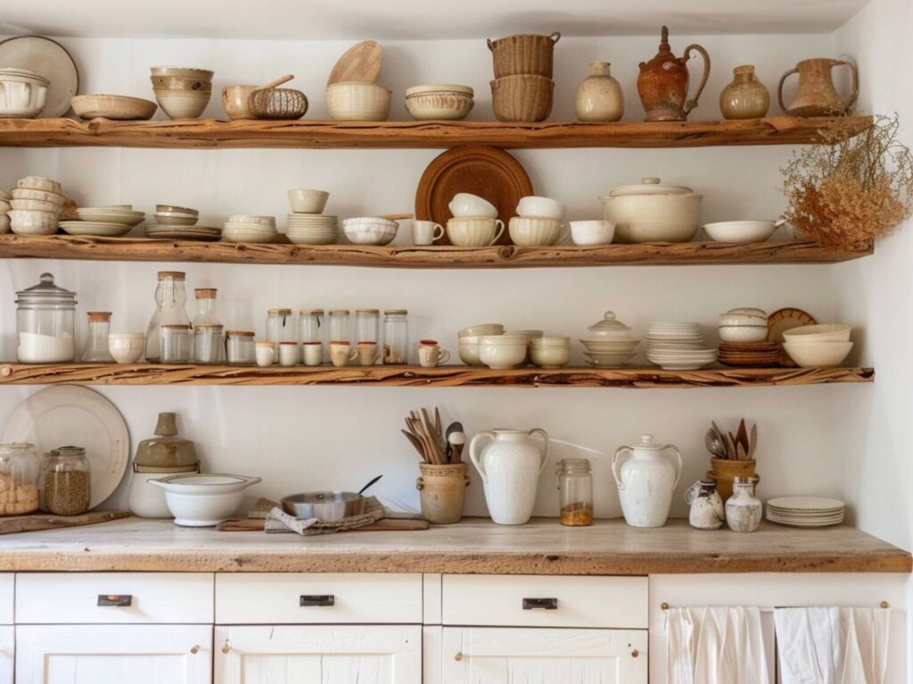 10 inspiracji na urządzenie kuchni w stylu skandynawskim z otwartymi półkami