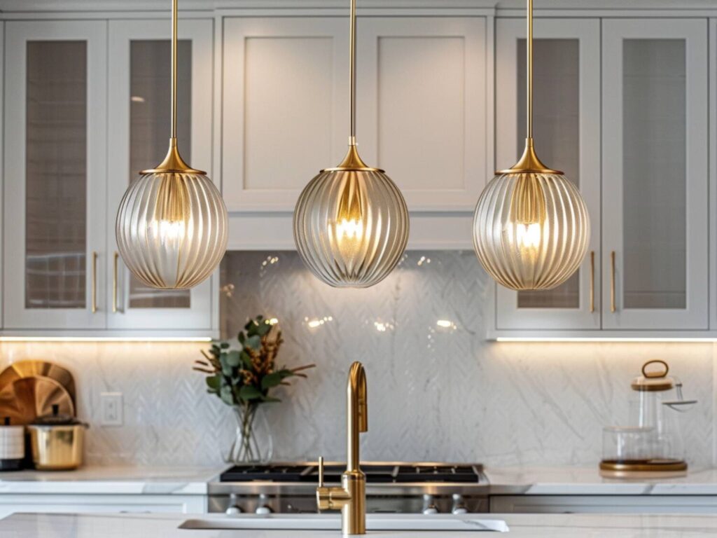 Jakie lampy wiszące najlepiej sprawdzą się w kuchniach z elementam