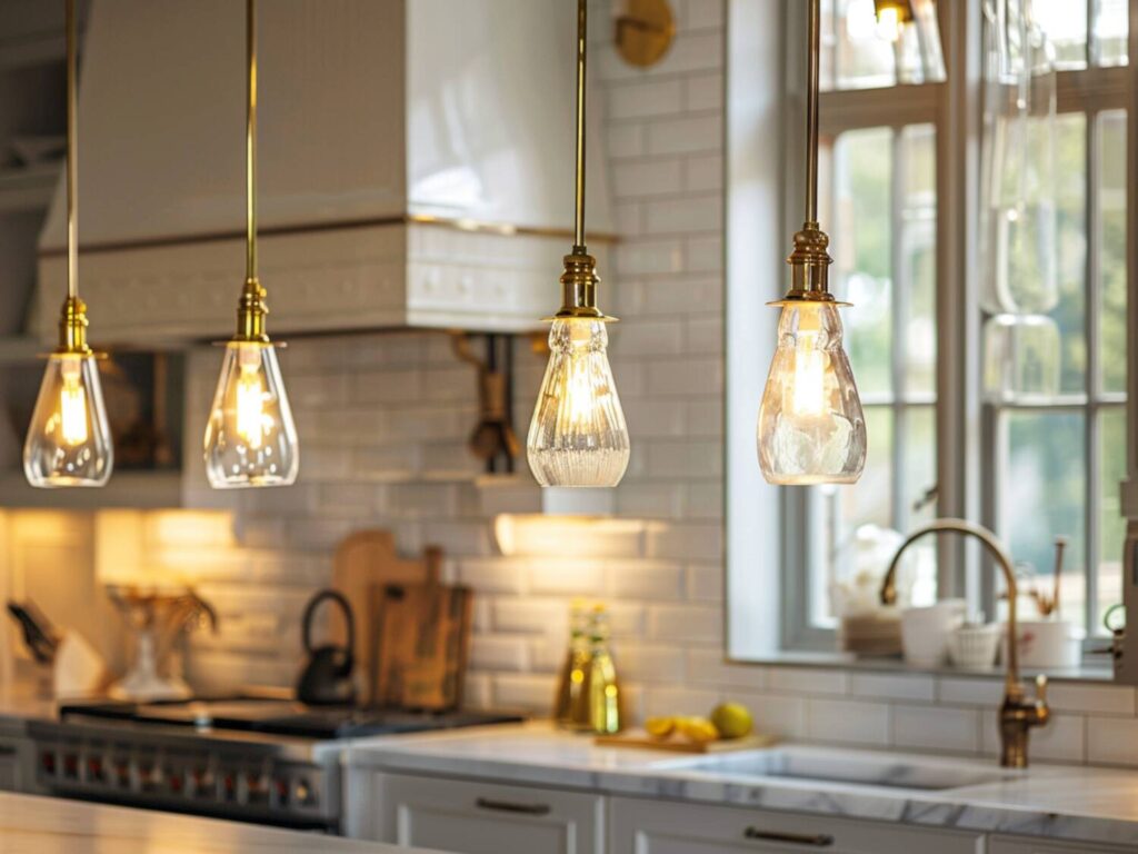 Jakie lampy wiszące najlepiej sprawdzą się w kuchniach z elementam