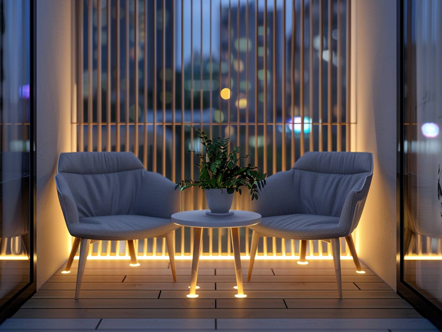 akie oświetlenie LED najlepiej pasuje do balkonów z akcentami minimalistycz