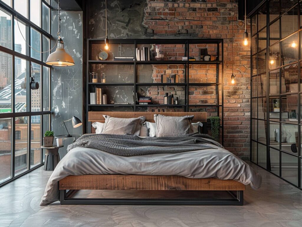 Najlepsze łóżka w stylu industrialnym do przestrzeni o dużych metrażach
