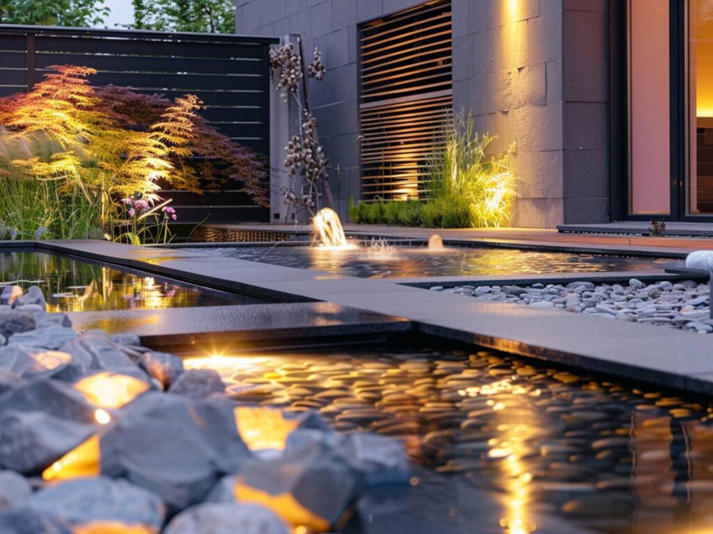 jakie oświetlenie LED wybrać do ogrodów z elementami wody