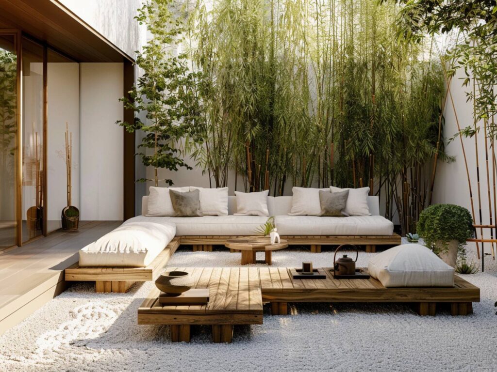 Jak dopasować meble ogrodowe do przestrzeni w stylu japandi