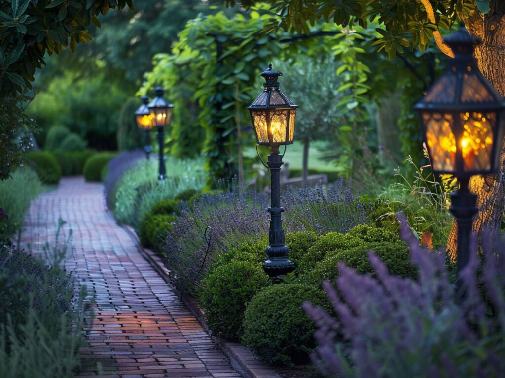 Jakie lampy ogrodowe najlepiej podkreślą ścieżki w ogrodach w stylu angielskim?