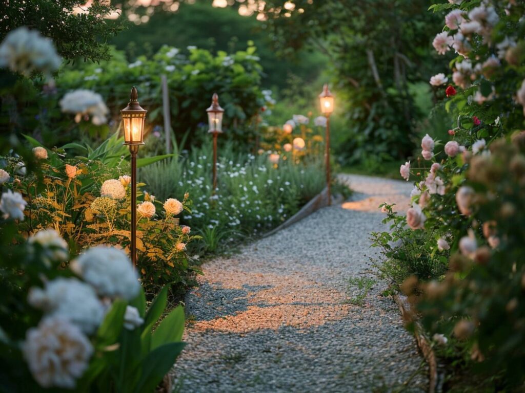 Jakie lampy ogrodowe najlepiej podkreślą ścieżki w ogrodach w stylu angielskim?