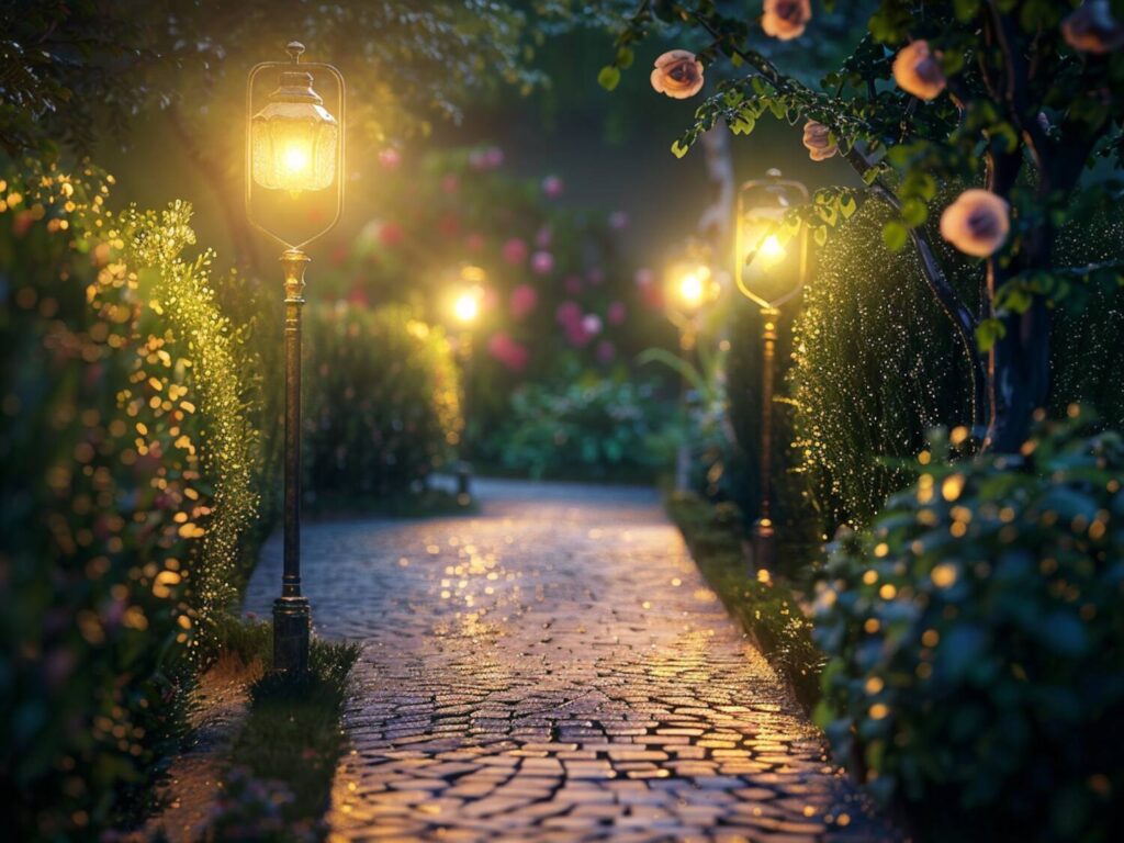 Jakie lampy ogrodowe najlepiej podkreślą ścieżki w ogrodach w stylu angielskim?